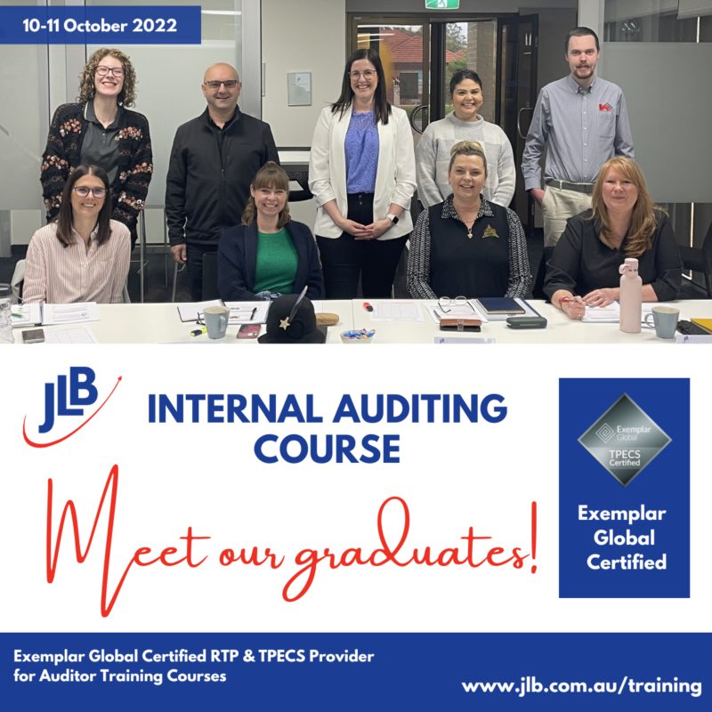 JLB's October Internal Auditing Course